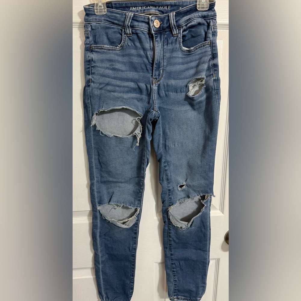 American Eagle Outfitters Light Blue Stretch Jeans